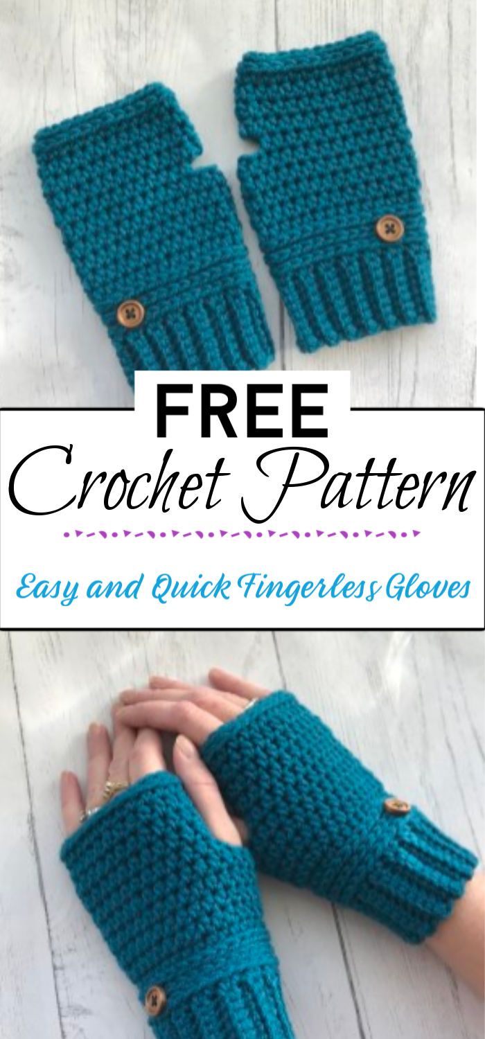 1. Easy and Quick Fingerless Gloves
