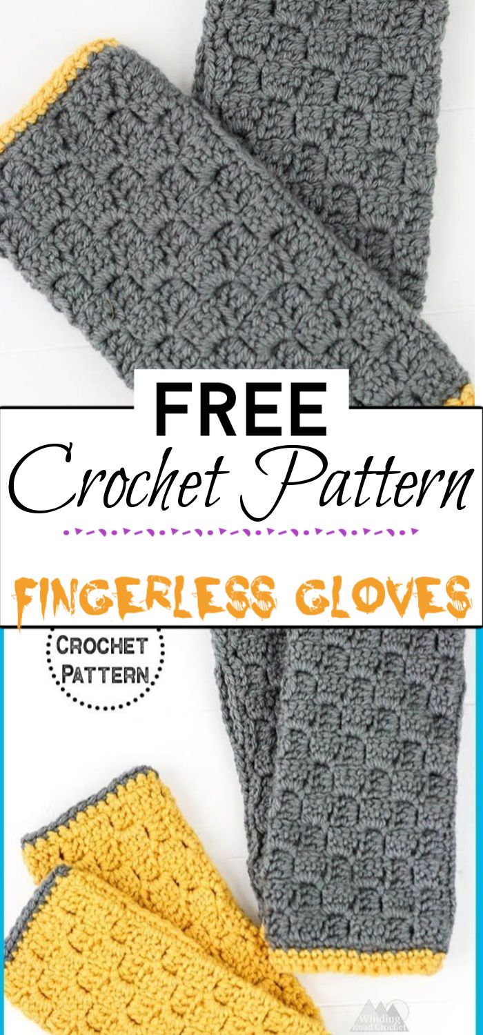 2. Fingerless Gloves Crochet Pattern