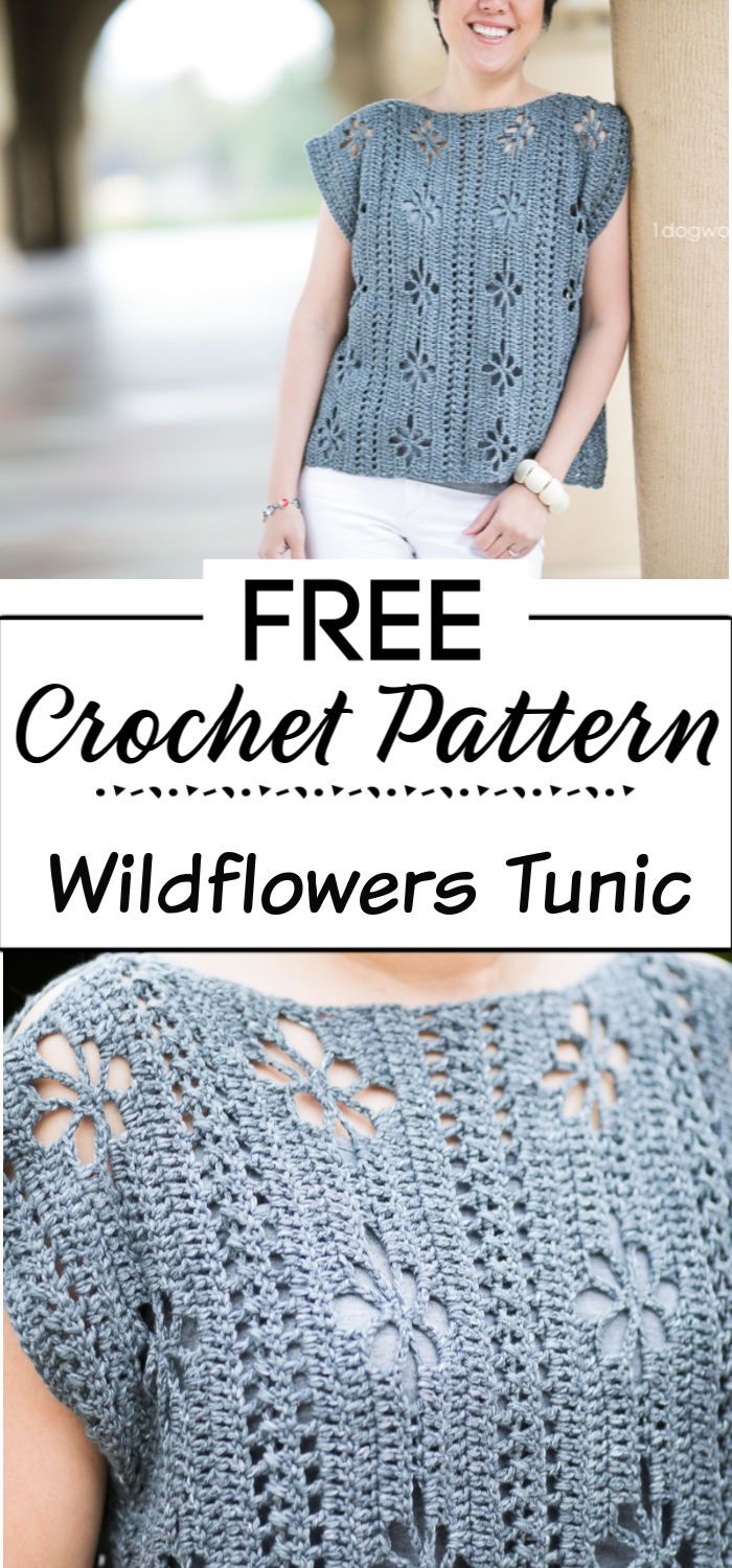 2. Wildflowers Tunic Crochet Pattern