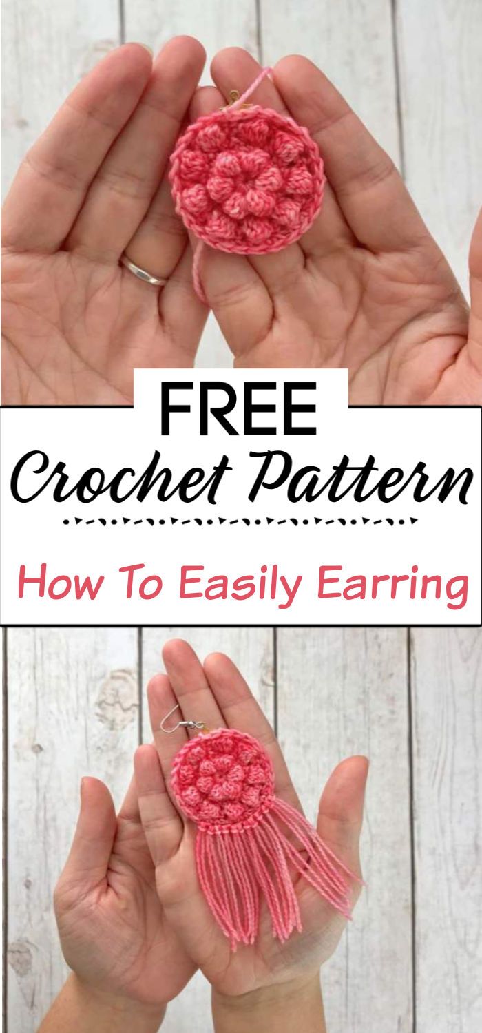 3. How To Easily Crochet Earring