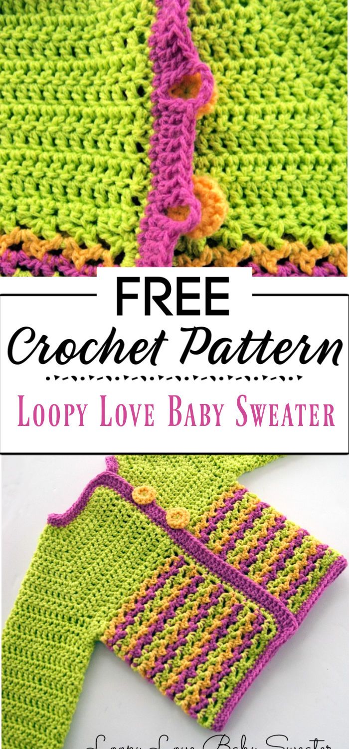 3. Loopy Love Baby Sweater