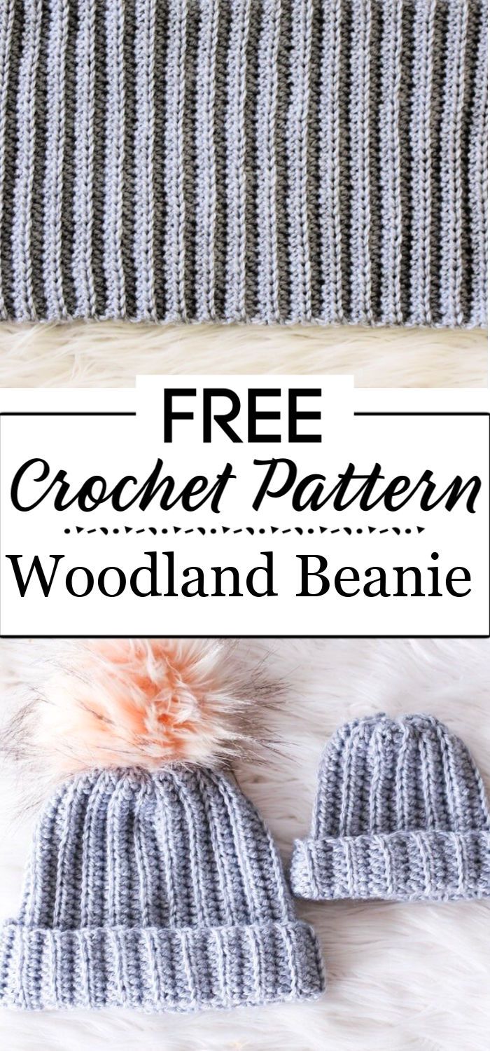 3. Woodland Beanie Free Crochet Pattern