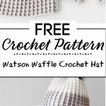 4. Watson Waffle Crochet Hat Free Pattern