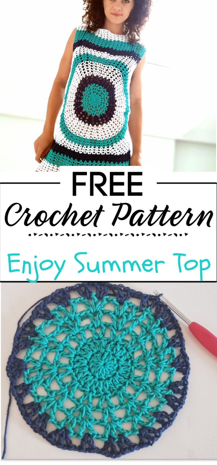 5. Enjoy Summer Top Crochet Pattern