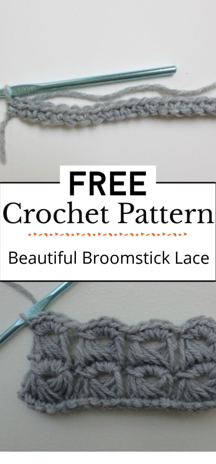 5.Crochet Beautiful Broomstick Lace