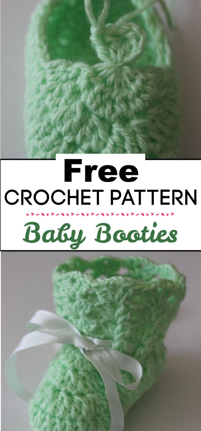 7. Crochet Baby Booties Tutorial