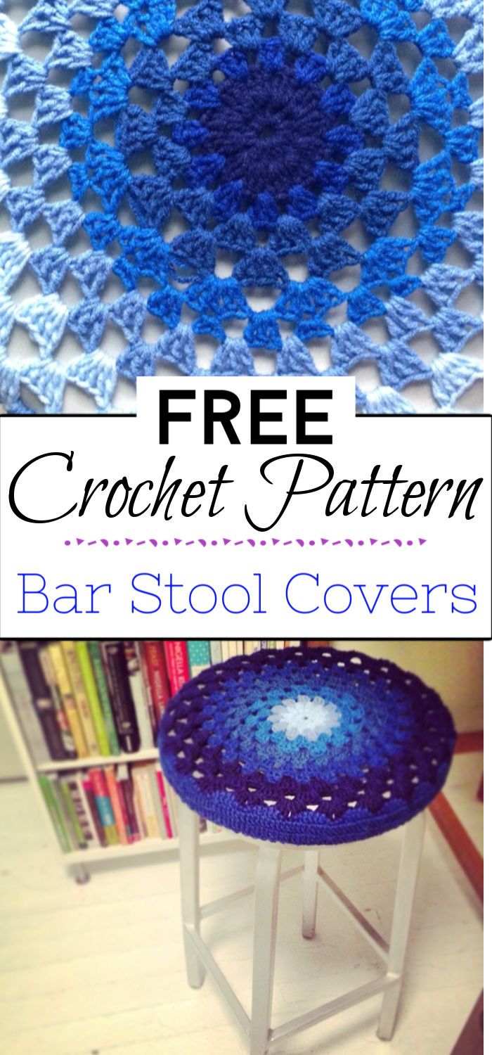 7. Crochet Bar Stool Covers