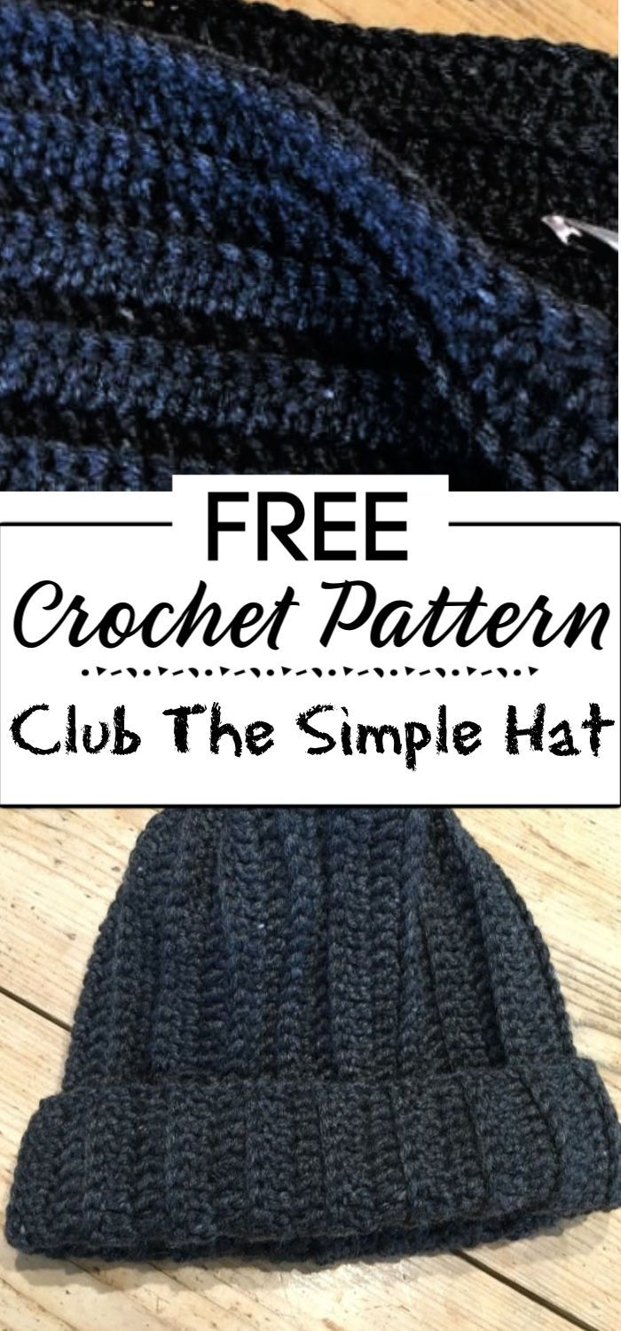 8. Crochet Club The Simple Hat