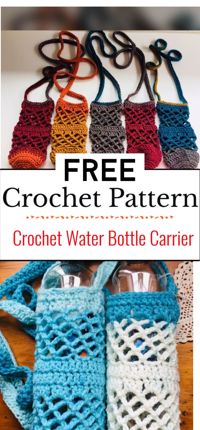 8. Crochet Water Bottle Carrier