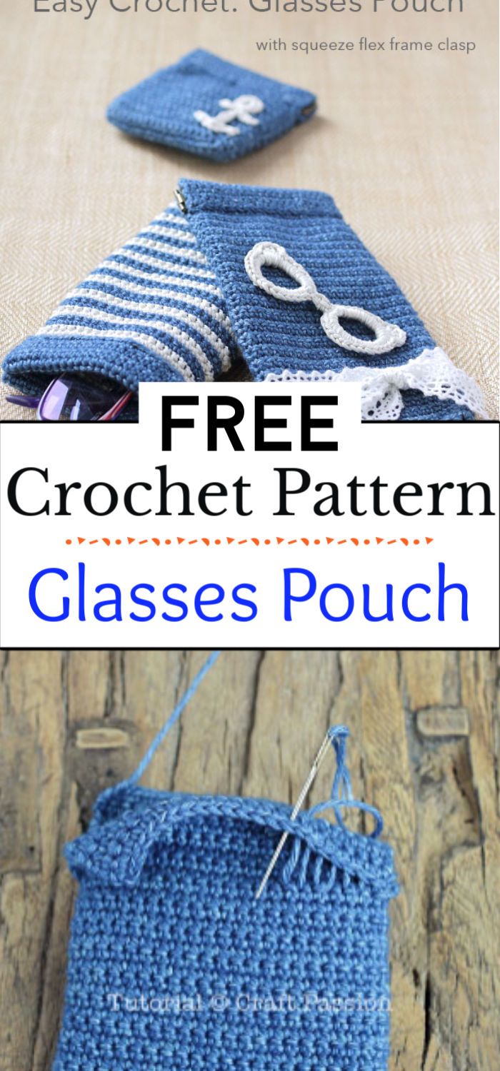8. Glasses Pouch Crochet Pattern