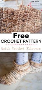 11 Crochet Slippers Free Patterns - Crochet with Patterns