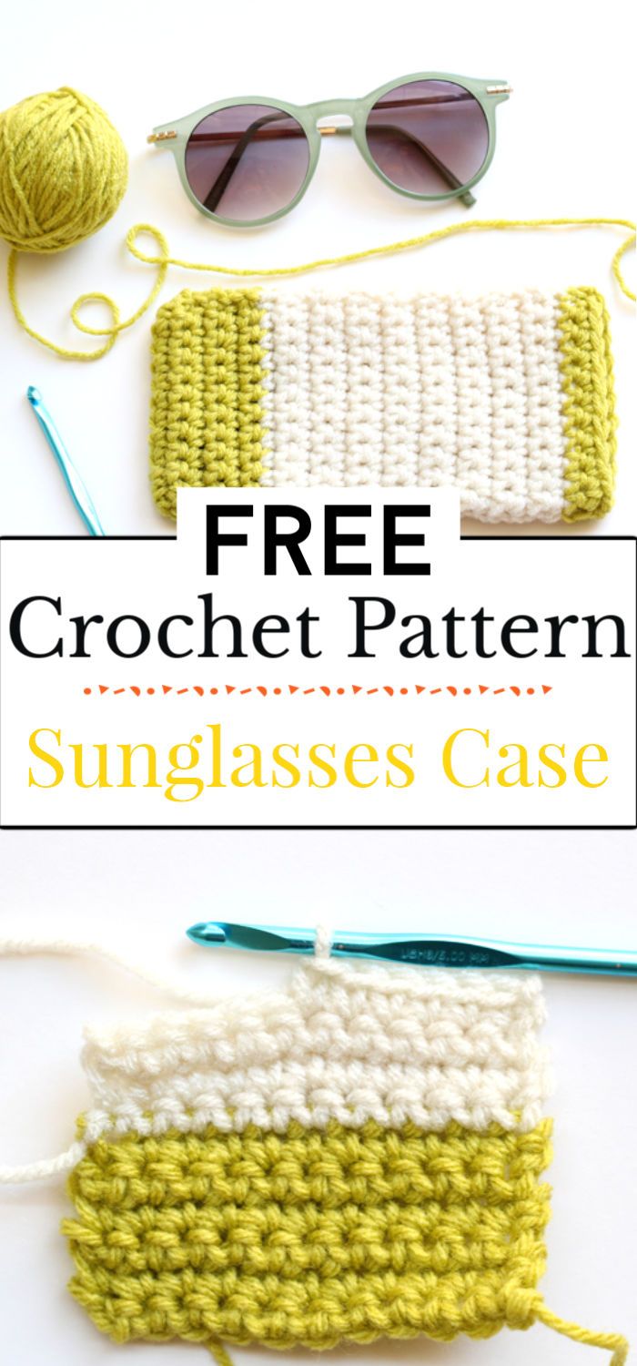 91. Crochet Pattern Sunglasses Case