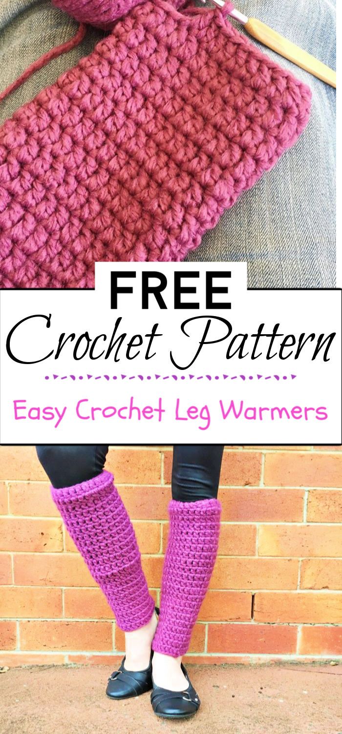 95. Easy Crochet Leg Warmers