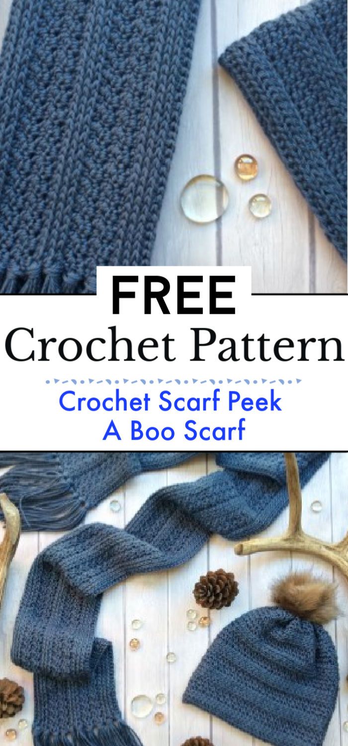 3. Crochet Scarf Pattern Peek A Boo Scarf