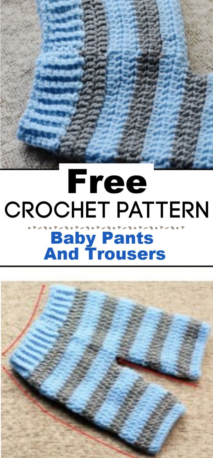 5. Crochet Baby Pants And Trousers Free Pattern