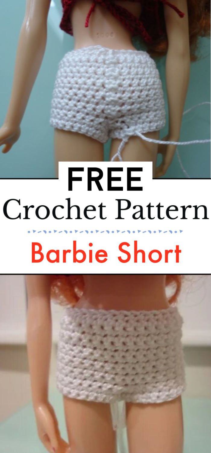 6. Barbie Short Shorts Free Crochet Pattern
