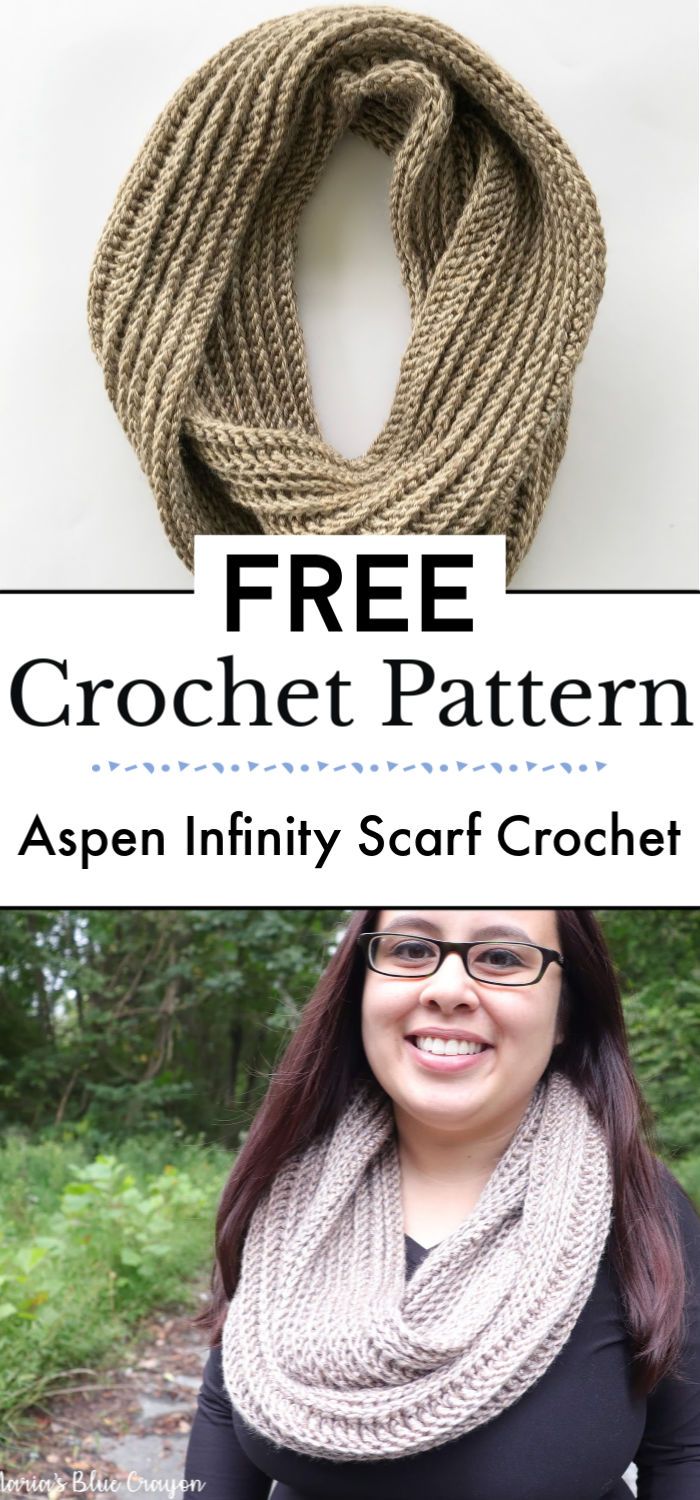 7. Aspen Infinity Scarf Crochet Pattern