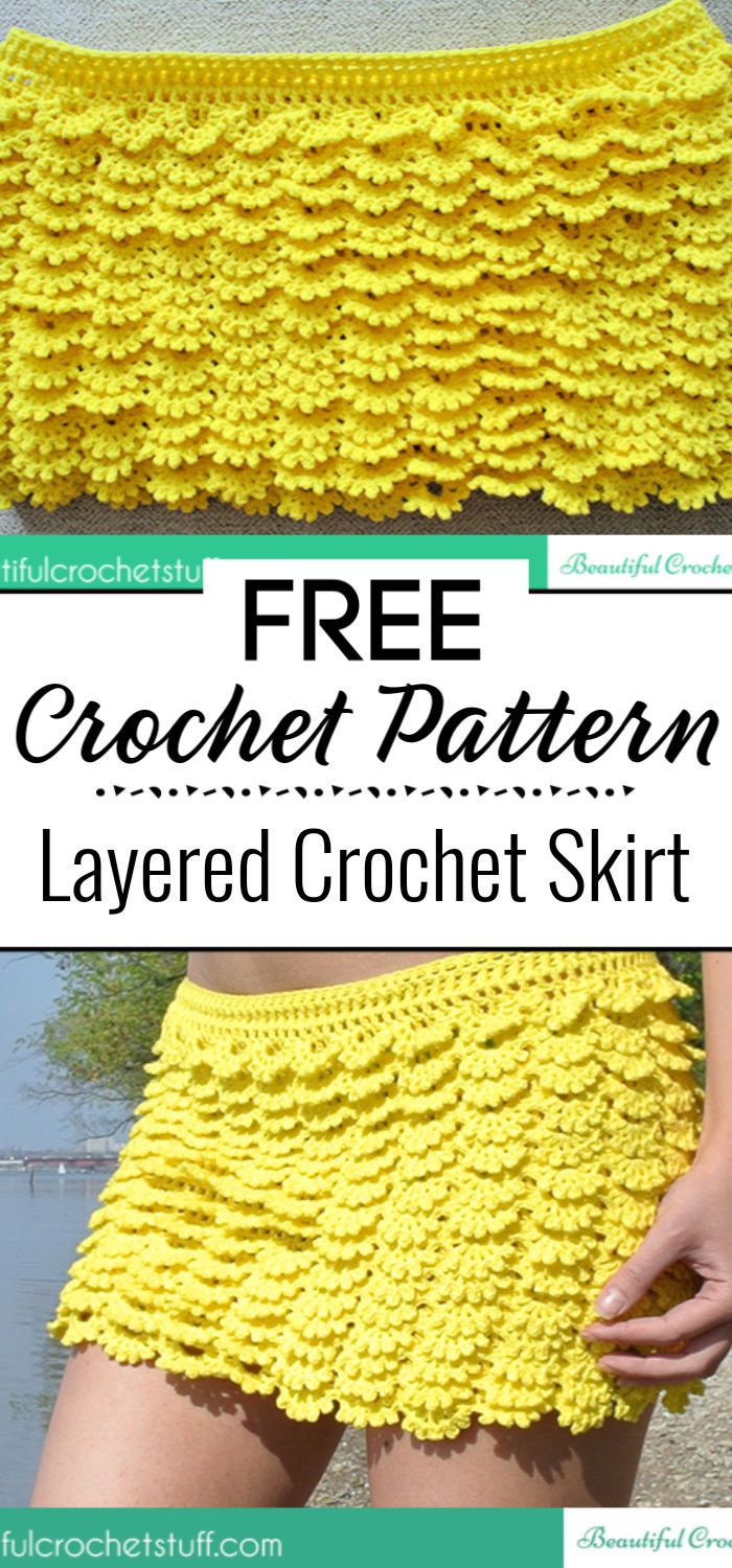 8. Layered Crochet Skirt Free Pattern