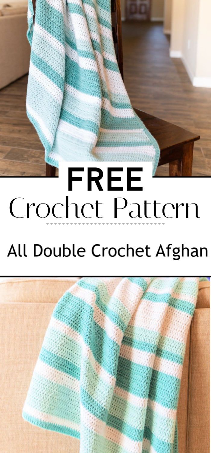 9. All Double Crochet Afghan