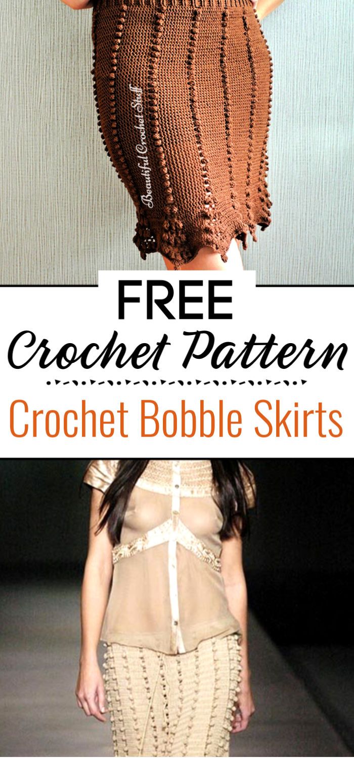 91. Crochet Bobble Skirts