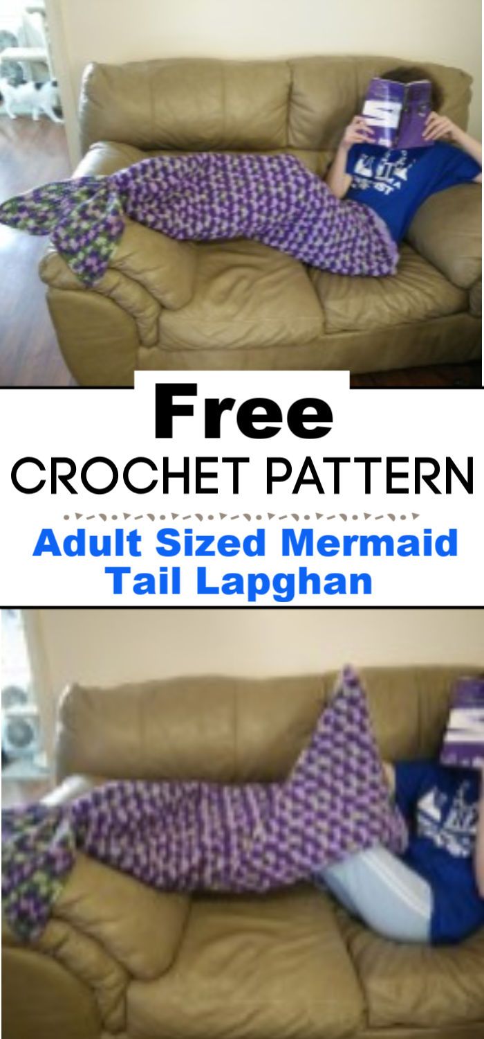 Adult Sized Mermaid Tail Lapghan