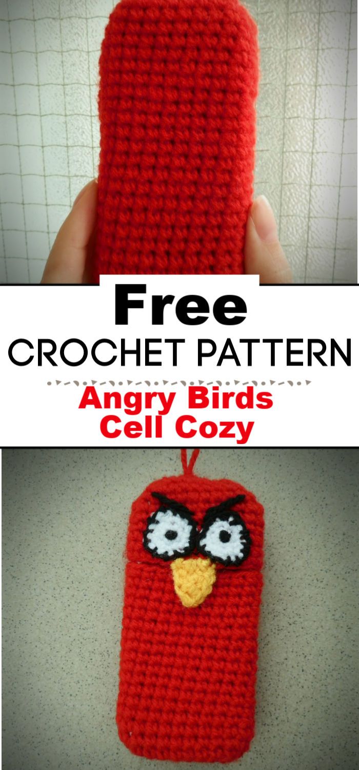 Angry Birds Cell Cozy Crochet Pattern