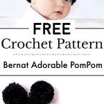 Bernat Adorable PomPom Crochet Hat