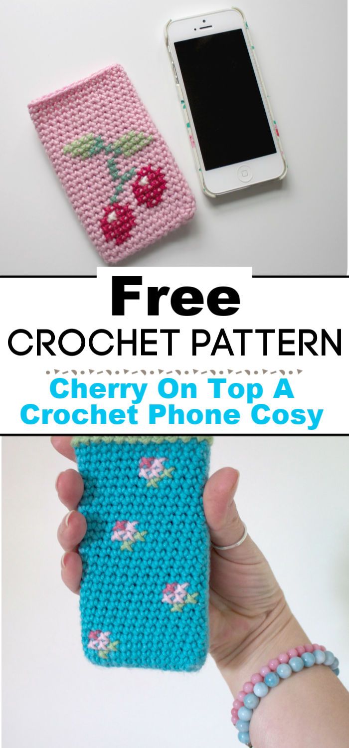 Cherry On Top A Crochet Phone Cosy