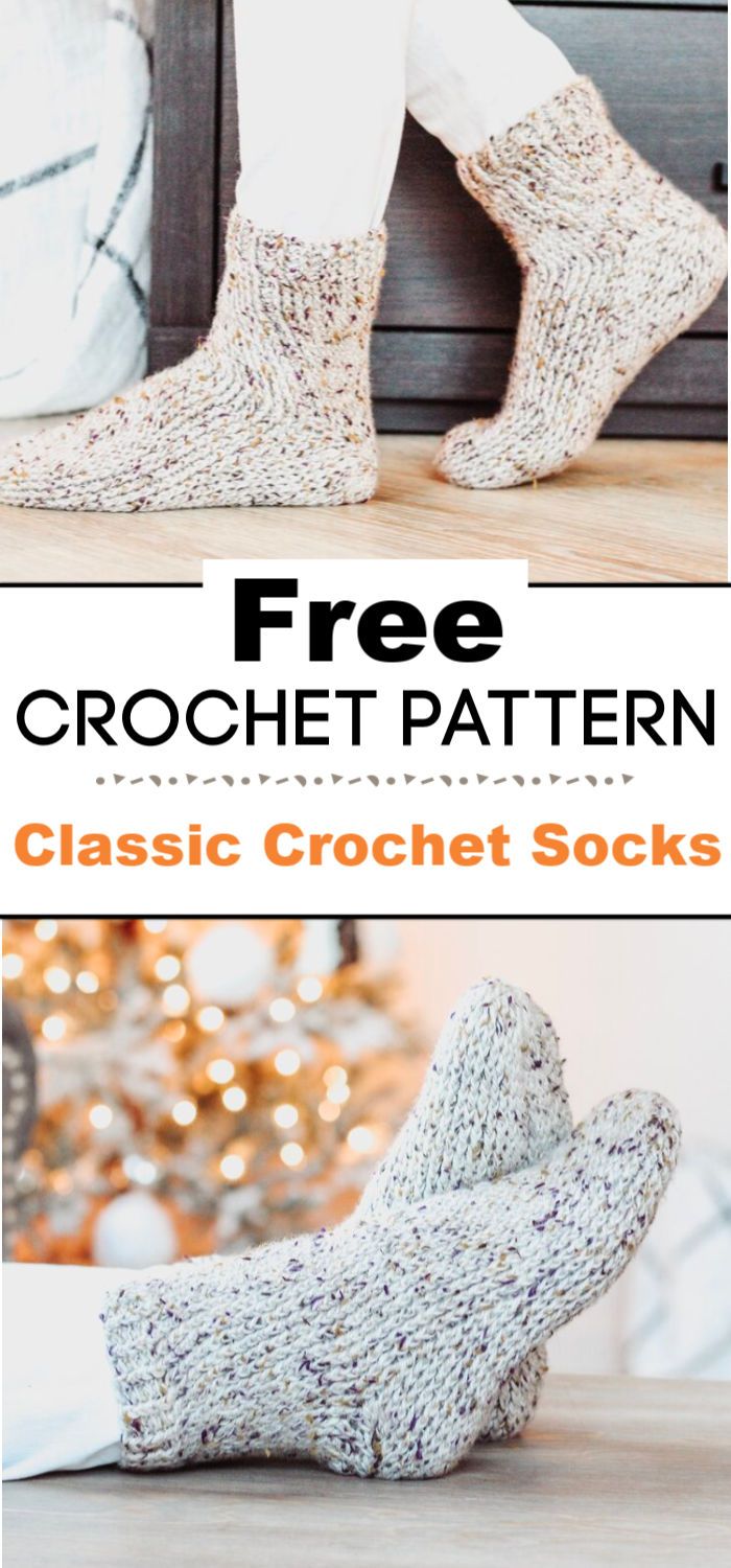 Classic Crochet Socks Free Crochet Pattern