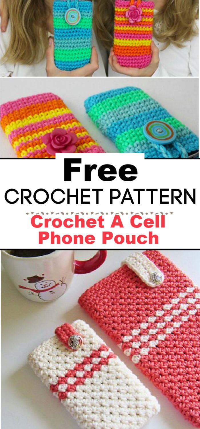 Crochet A Cell Phone Pouch
