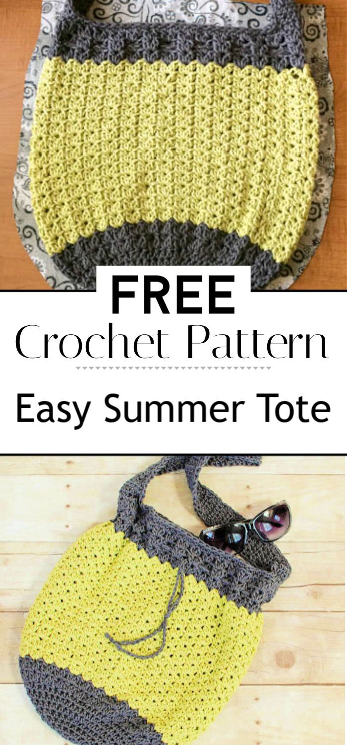 Crochet Bag Pattern Easy Summer Tote