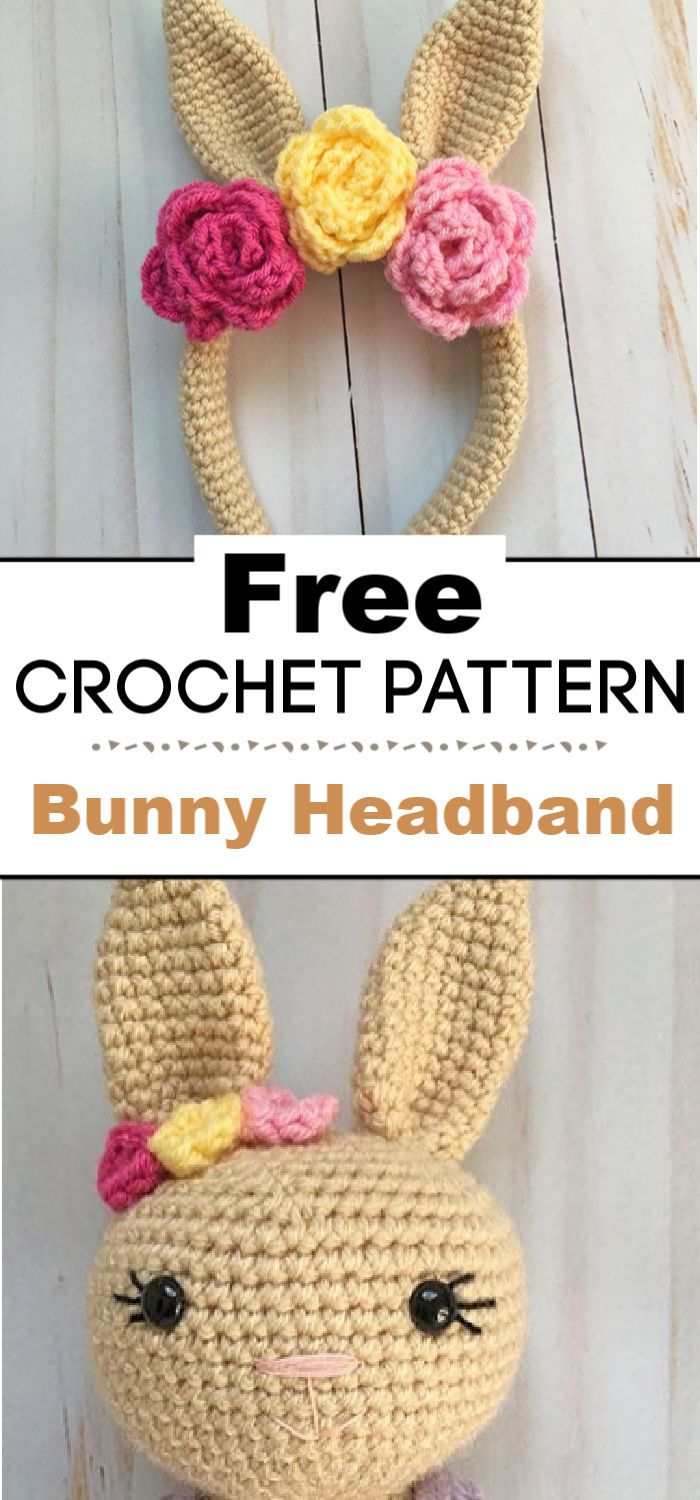 Crochet Bunny Headband A Free Pattern