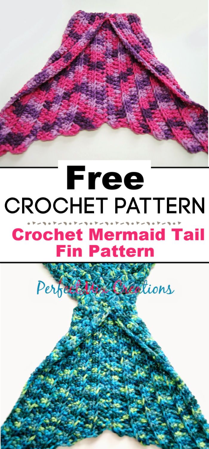 Crochet Mermaid Tail Fin Pattern