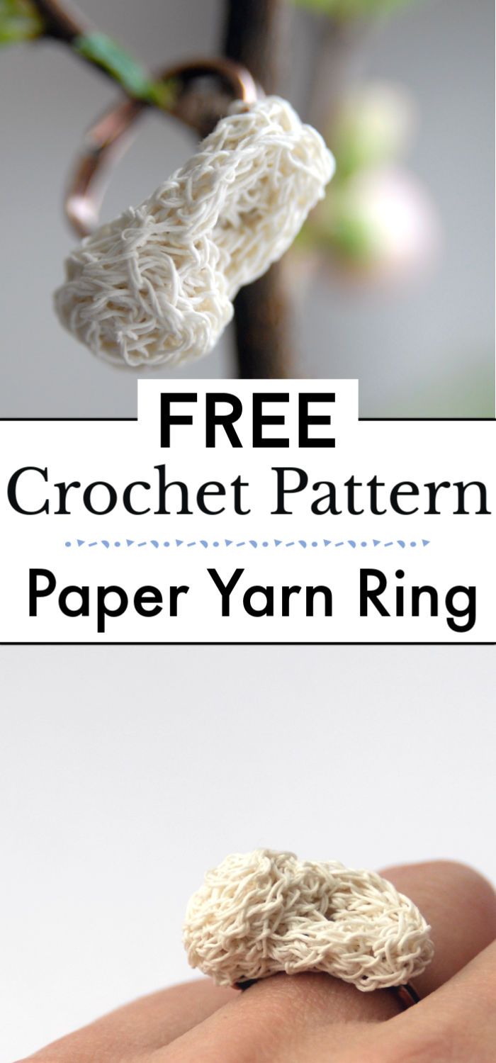 Crochet Paper Yarn Ring