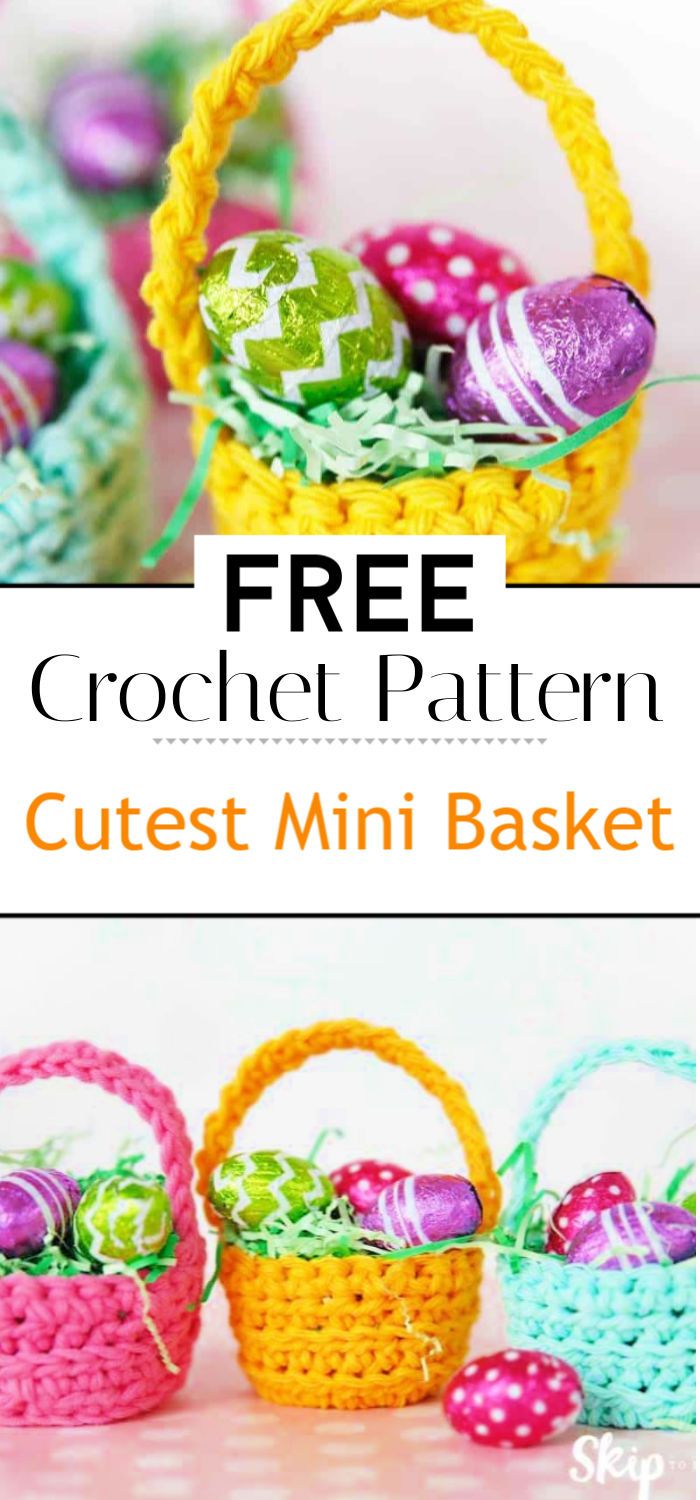 Cutest Mini Crochet Basket Pattern