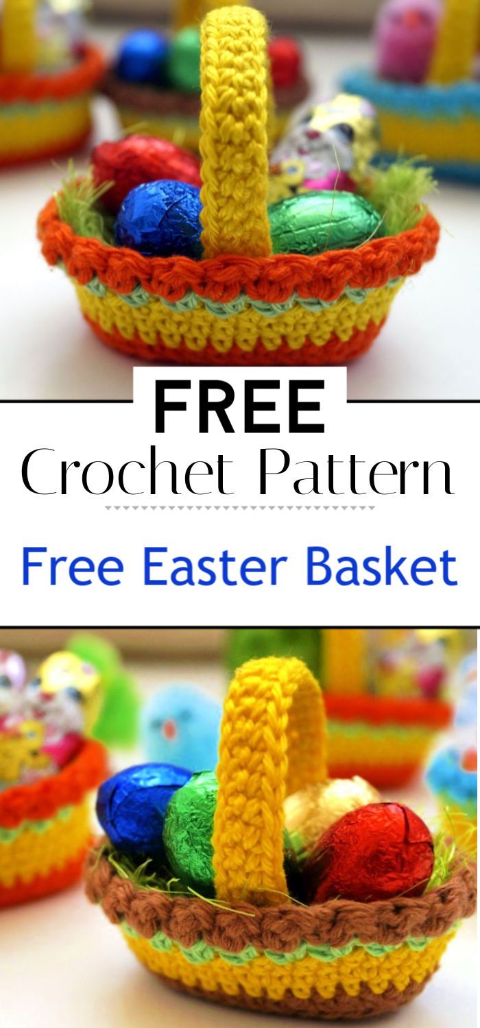 Free Crochet Pattern Easter Basket