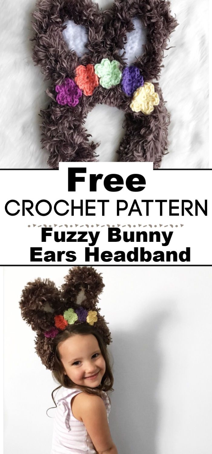 Fuzzy Bunny Ears Headband