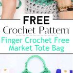 How To Finger Crochet Free Market Tote Bag Pattern
