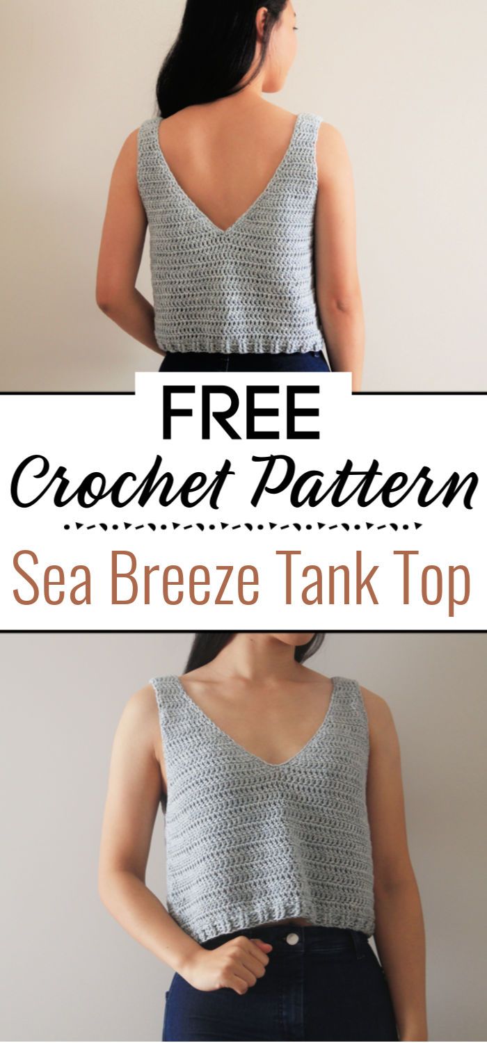 Sea Breeze Tank Top Free Crochet Pattern Video Tutorial