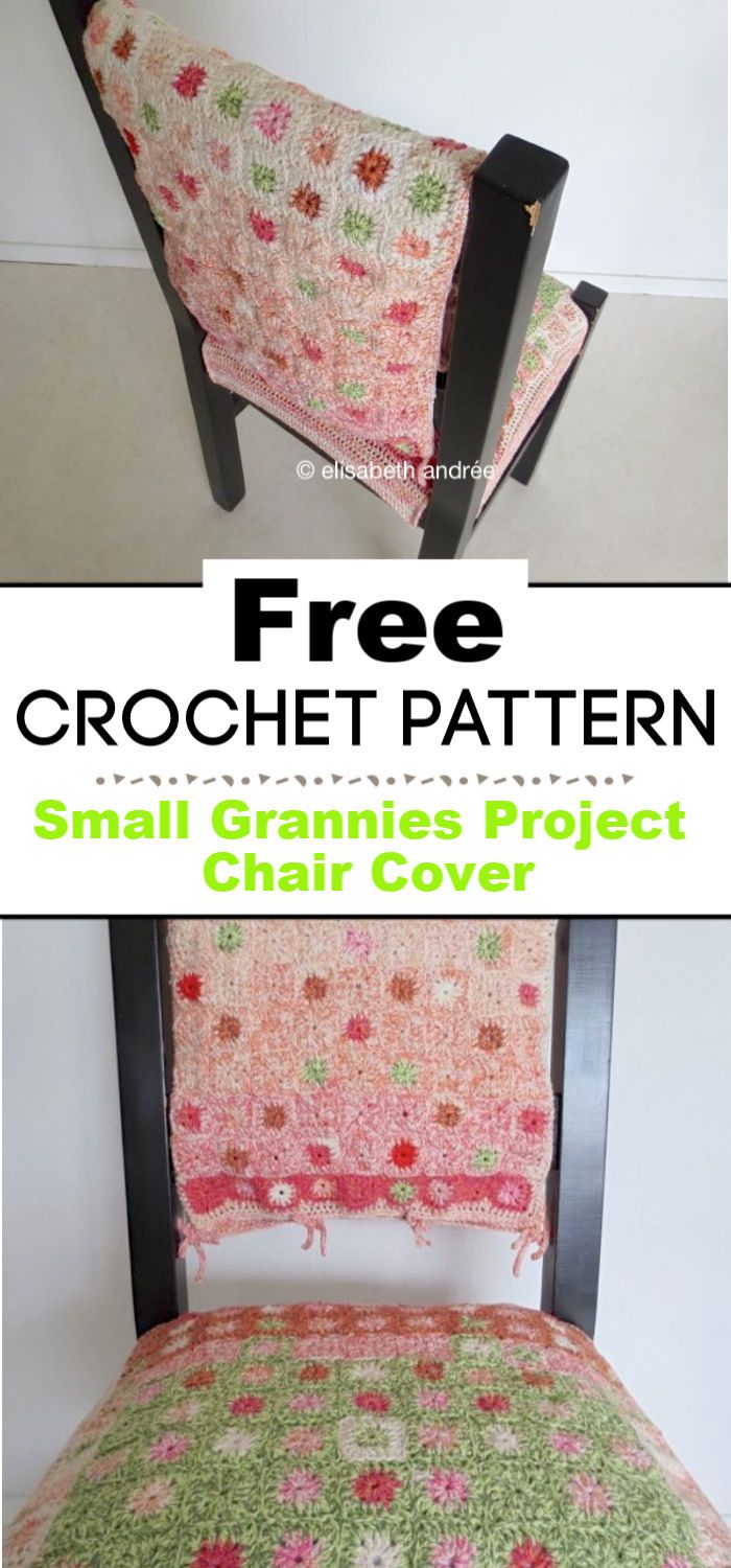 Small Grannies Project Chair Cover