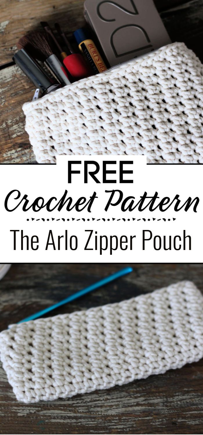 The Arlo Zipper Pouch Free Crochet Pattern