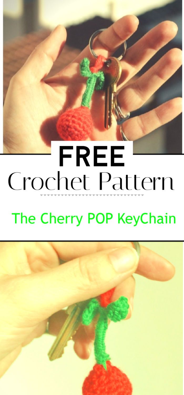 The Cherry POP KeyChain Crochet Pattern