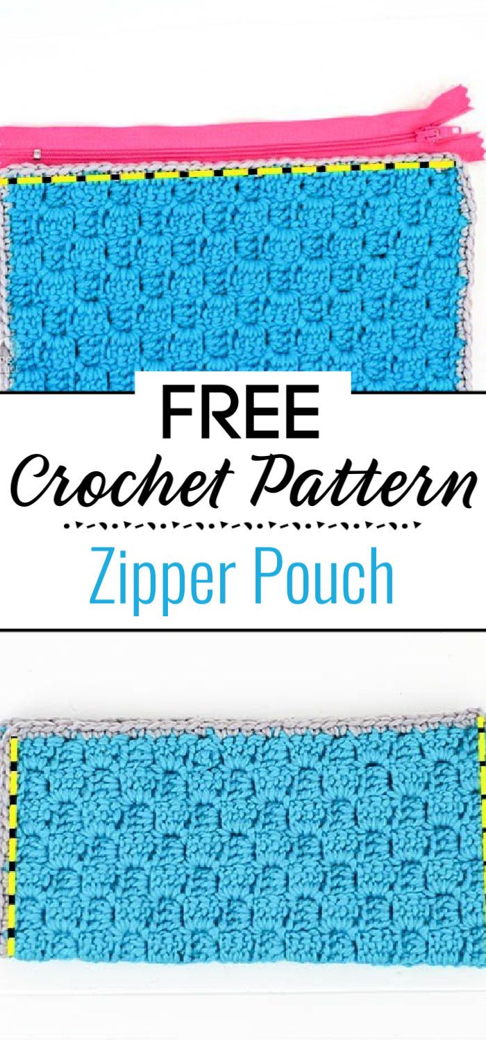 Zipper Pouch Free Crochet Pattern