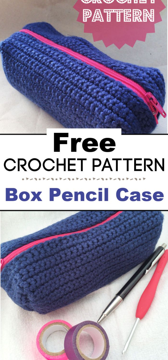 Box Pencil Case A Crochet Pattern