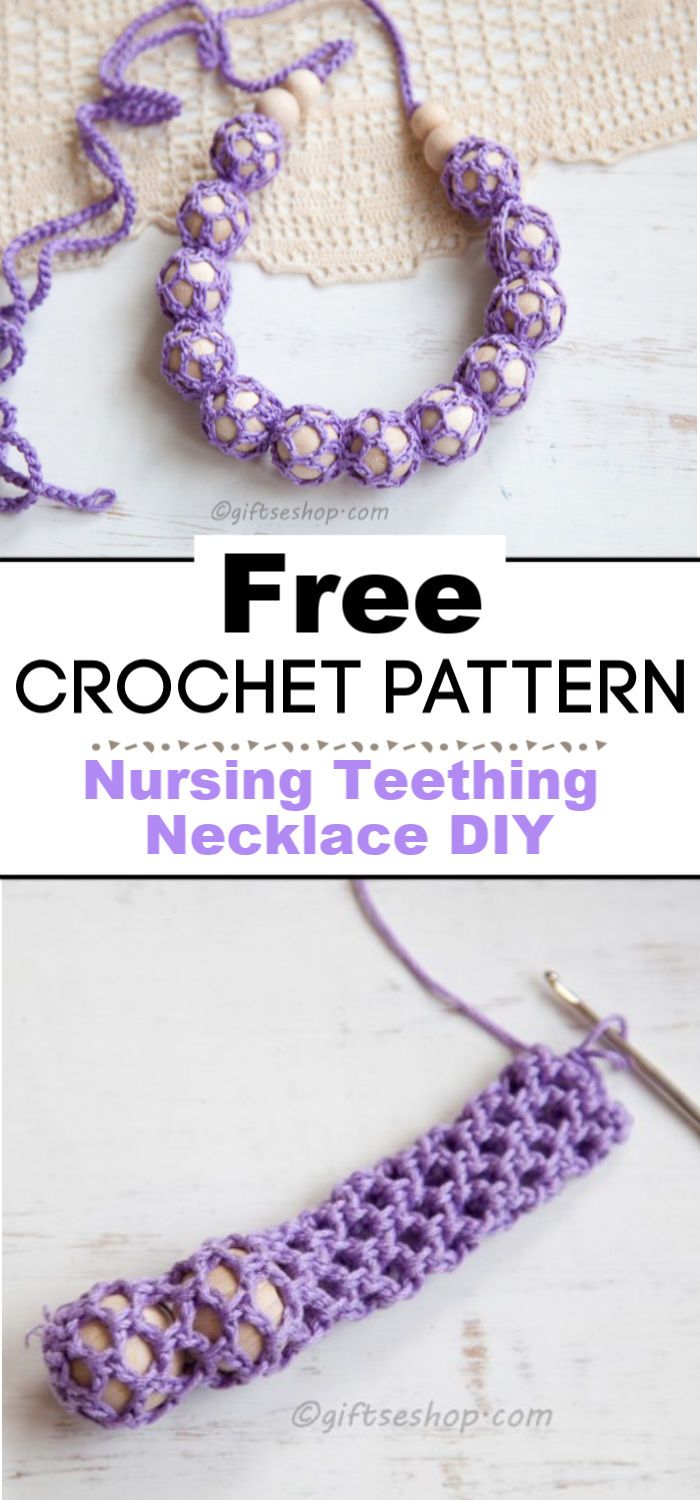 Crochet Nursing Teething Necklace DIY