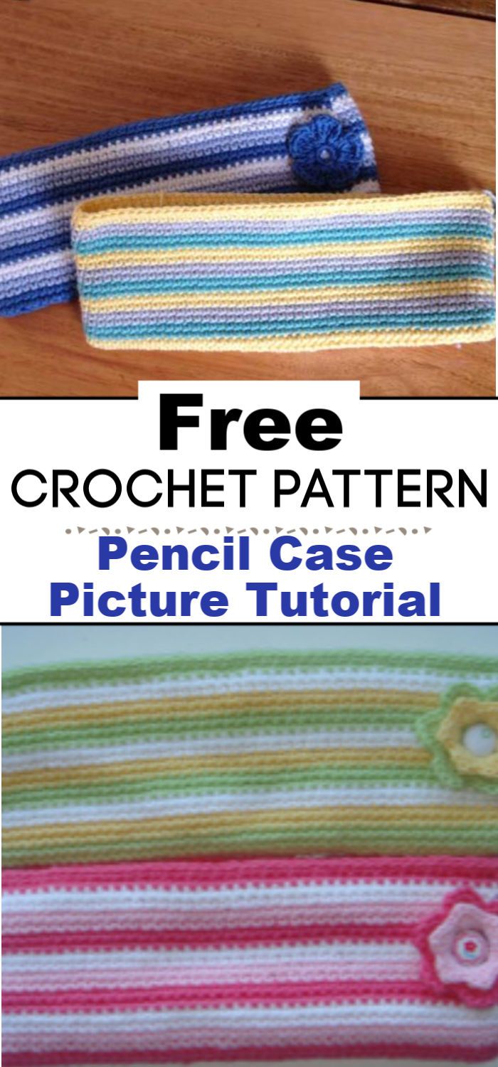 Crochet Pencil Case Picture Tutorial