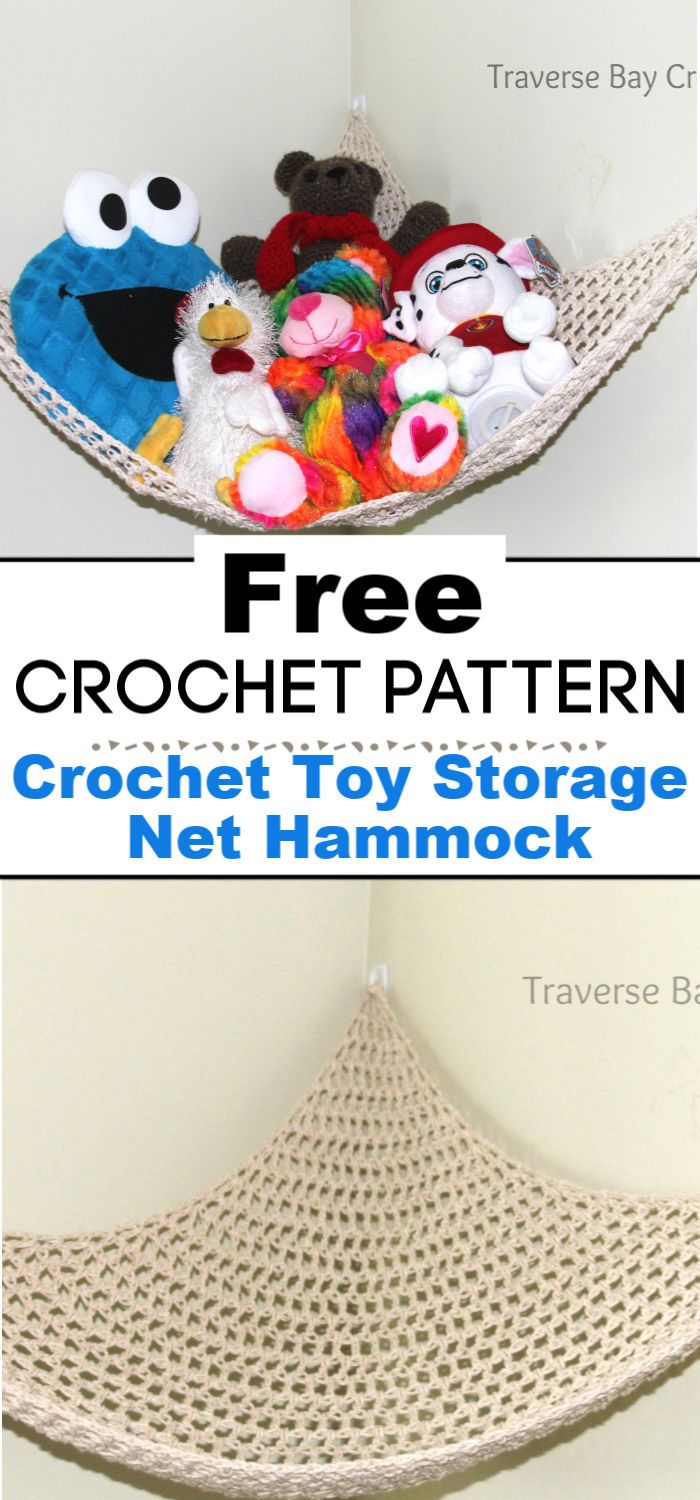 Crochet Toy Storage Net Hammock