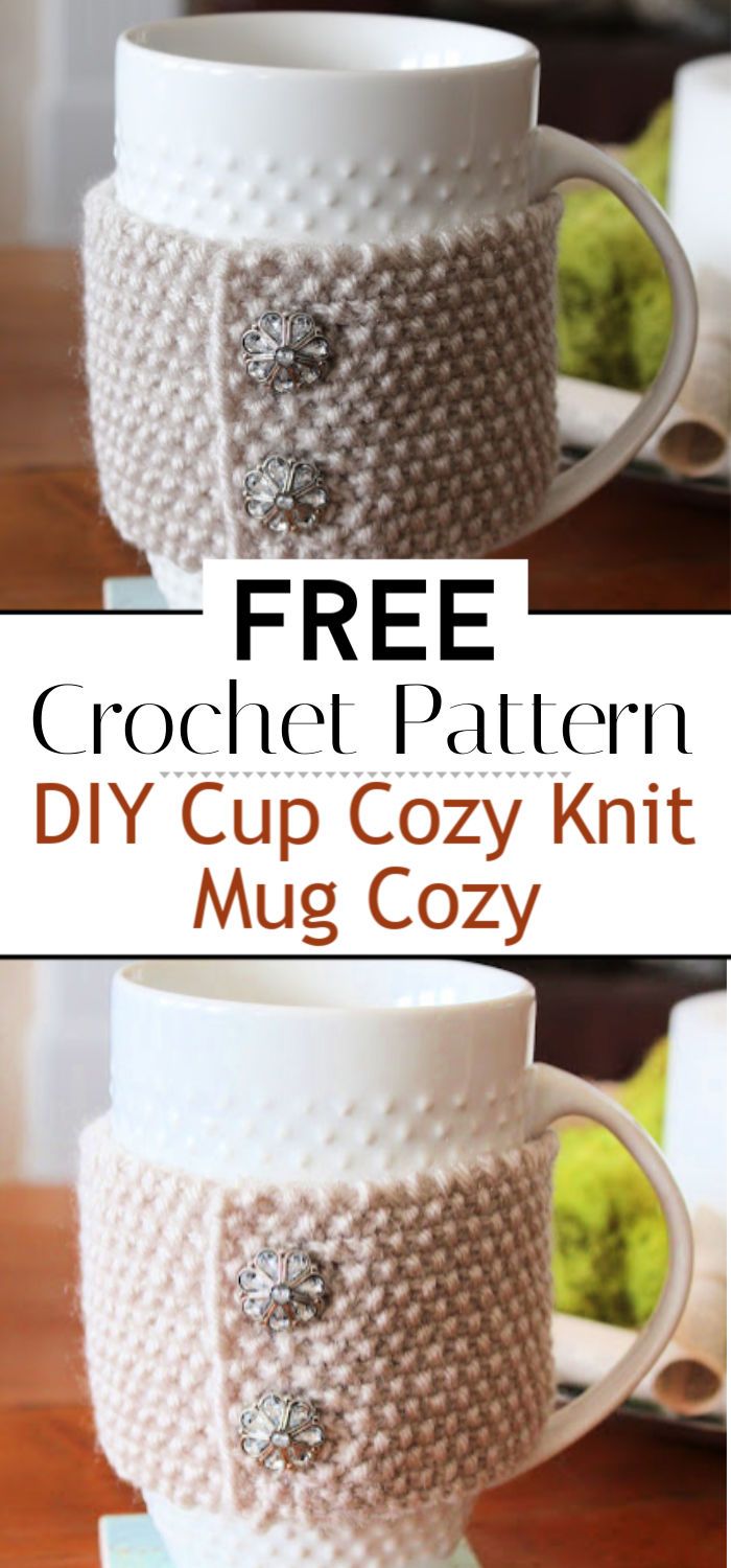 DIY Cup Cozy Knit Mug Cozy Tutorial