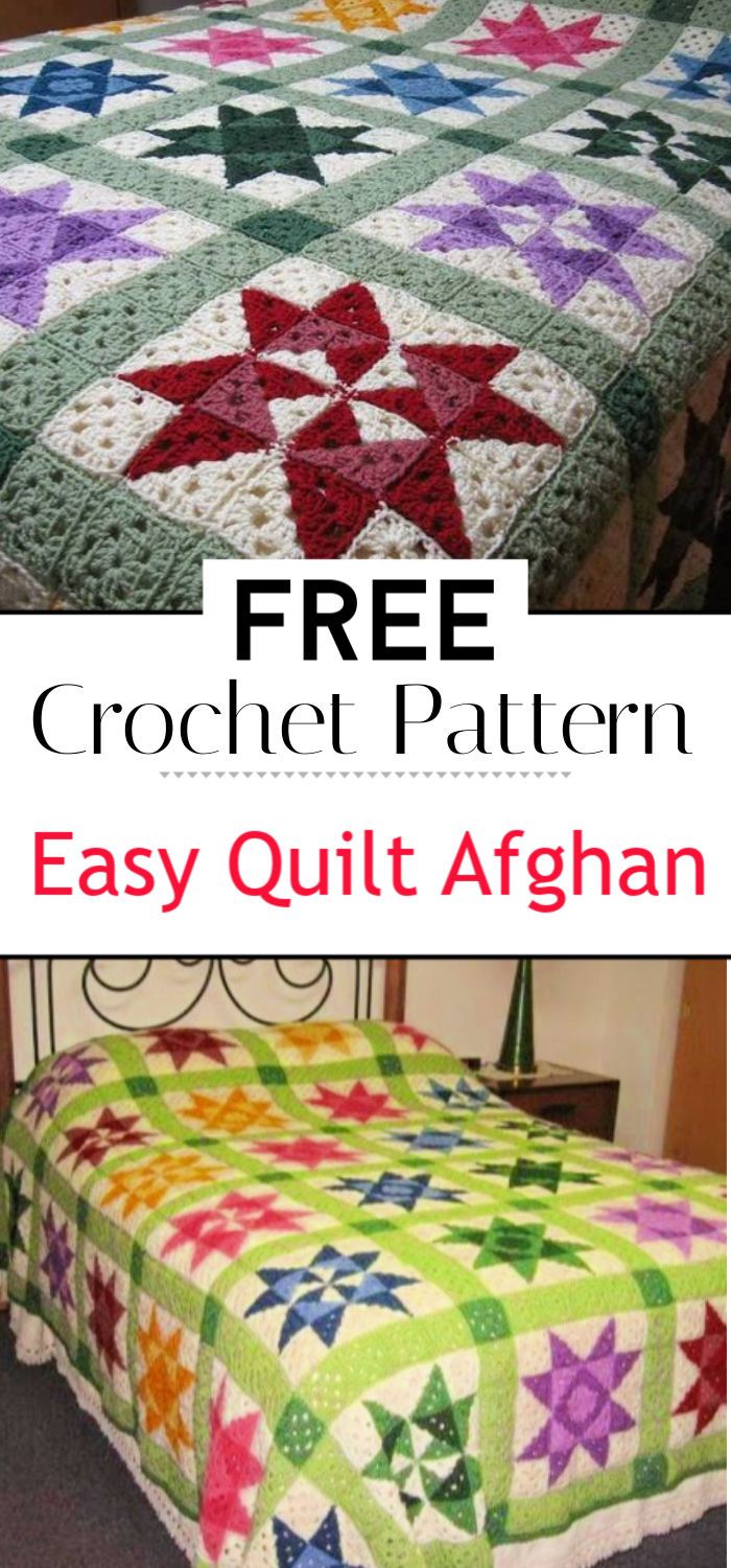 Easy Crochet Quilt Afghan Pattern