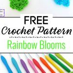 Free Crochet Pattern Rainbow Blooms